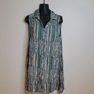 Bel Kazan Striped Sleeveless Dress Size Small